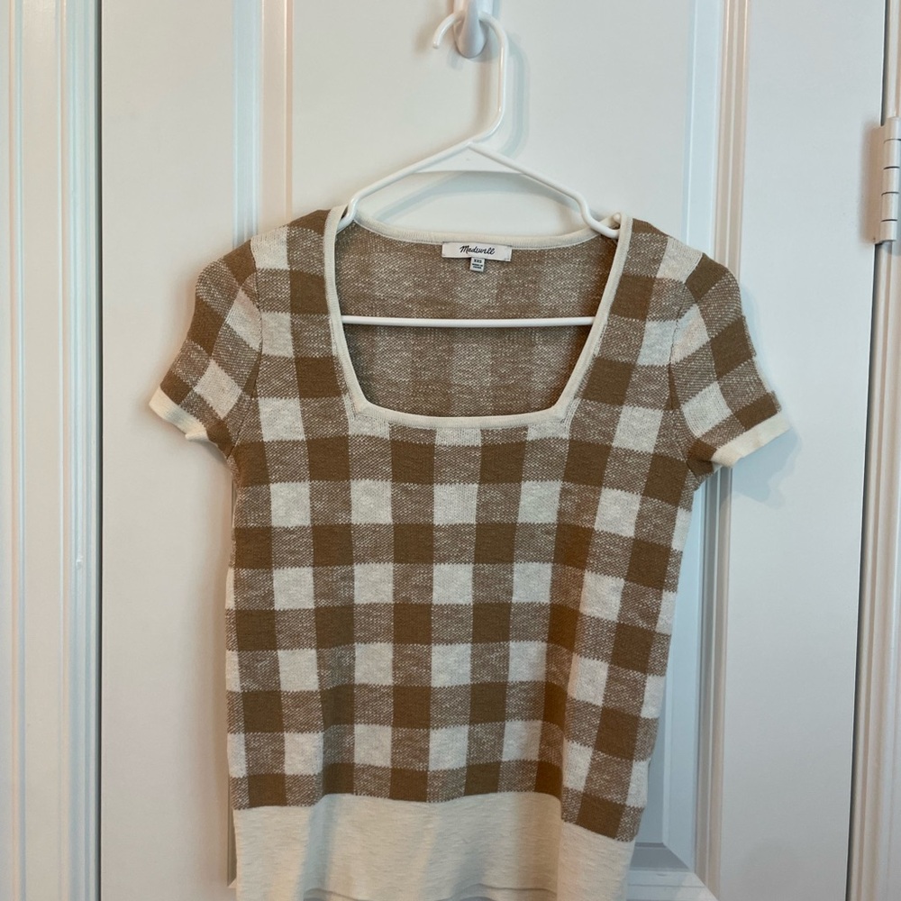 Madewell Plaid Top